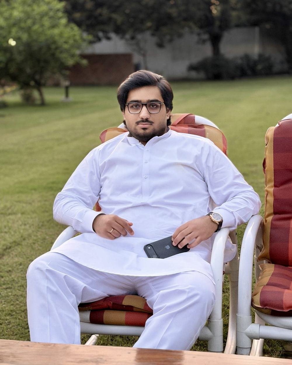 Ali Shayan Haider at home in Punjab
